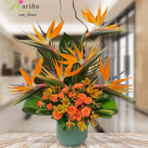 Arreglo Floral Aves de paraíso